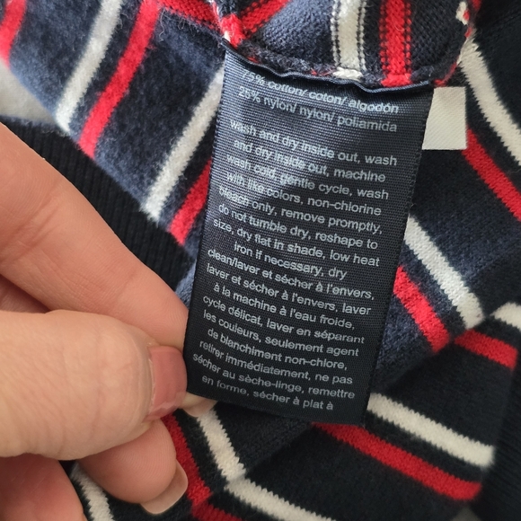 Tommy Hilfiger Striped Turtleneck Sweater - Size Medium - Picture 10 of 10